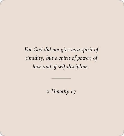 Bible Verse Discipline, Bible Verse About Discipline, Bible Verses For Discipline, Bible Verses About Discipline, Discipline Bible Verse, Daily Bible Verses, Discipline Quotes, 2 Timothy 1 7, 2 Timothy