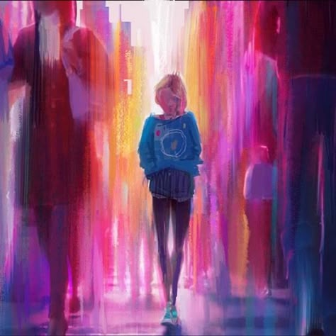 Gwen Stacy Art Spiderverse, Gwen Stacy Universe, Gwen Stacy Into The Spiderverse Aesthetic, Spiderverse Background Art, Spider Man Across The Spider Verse Gwen, Gwen Stacy Concept Art, Gwen Stacy Aesthetic Spiderverse, Gwen Across The Spiderverse, Spider Man Across The Spider Verse Art