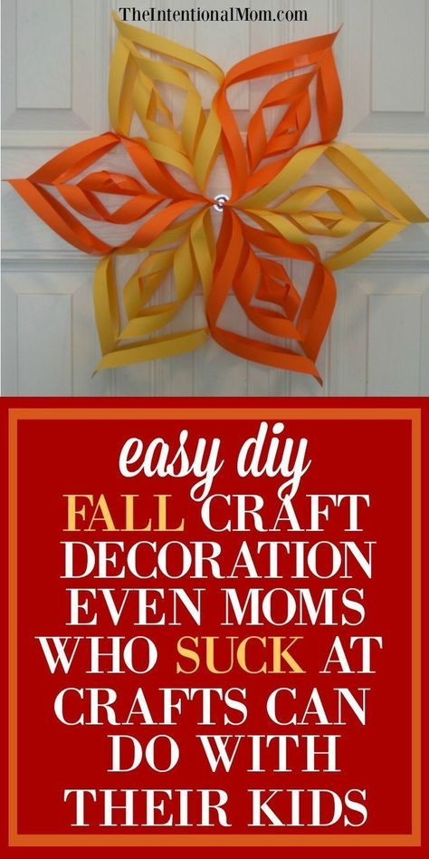 Easy Diy Fall Crafts, Fall Crafts Decorations, Diy Fall Crafts, Fall Craft, Diy And Crafts Sewing, Craft Decoration, Fall Decoration, Fall Crafts Diy, Fall Crafts For Kids