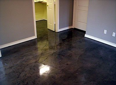 Kemiko Black Stain | original artistic design in decorative concrete Black Stained Concrete, Homestead Exemption, Concrete Acid Stain Colors, French Charcuterie, Concrete Kitchen Floor, Black Floors, Acid Stained Concrete Floors, Concrete Basement Floors, Concrete Dye