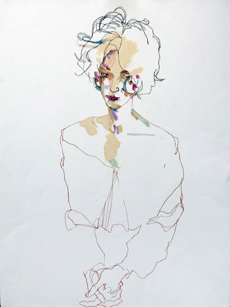 ArtHouse: Howard Tangye.                         Love the sketching style.  The painting... When to stop!!? Head And Shoulders, Life Drawing, A Drawing, A Woman, Drawings, Flowers, Hair, Art