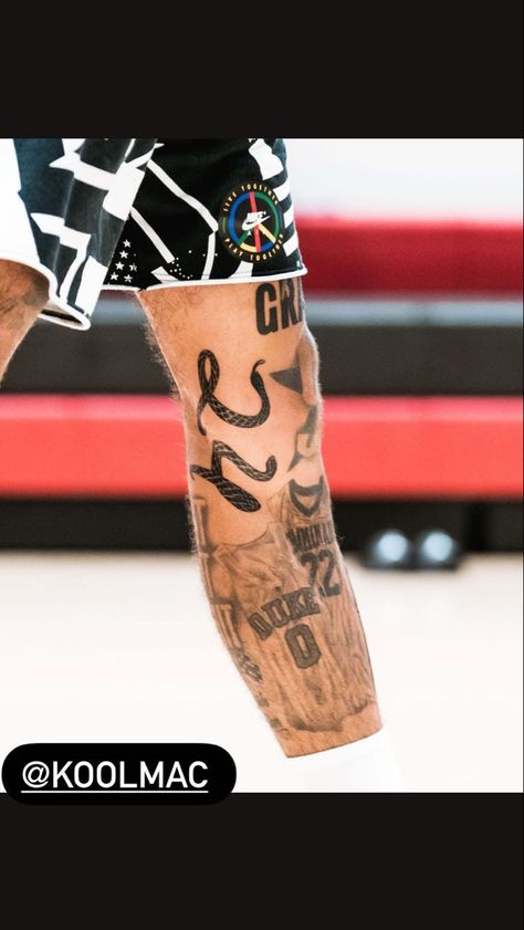 Jayson Tatum Tattoo, Tatum Tattoo, Kobe Tattoo, Jordan Woods, Brian Dawkins, Meaningful Tattoo Quotes, Tattoo Inspiration Men, Jayson Tatum, Tattoo Sleeve Men