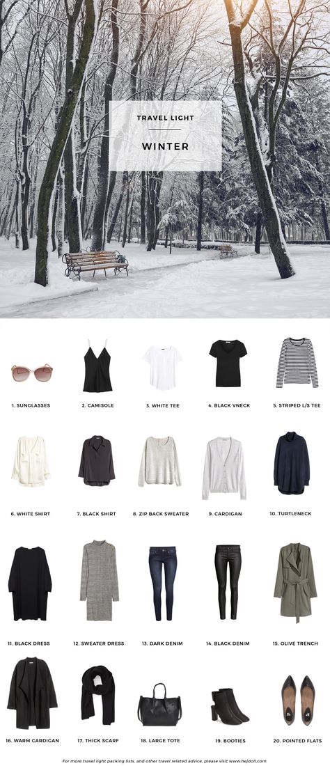 Winter packing list on a budget. 20 items, 10 outfits, 1 carry on, at a price that you can afford! Every item under $50. 5 4 3 2 1 Packing Winter, Europe Winter Packing, Winter Packing List, Mode Tips, Travel Capsule, Winter Packing, Packing Lists, Pack Light, Travel Gadgets