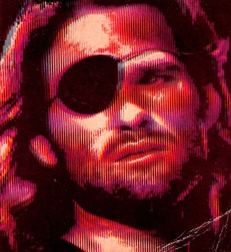 80s Images, Snake Plissken, 80s Actors, Kurt Russell, Purple Neon, Comic Characters, Spotify Apple, Neon Art, Main Character