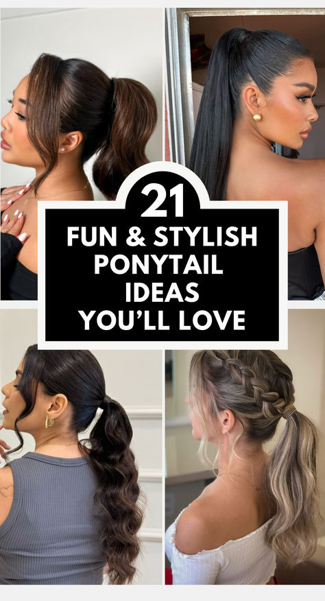 Cute Ponytail Ideas, Bubble Braid, Easy Hairstyles for Teens, Hair Tutorials for Medium Hair, Ponytails Fancy, Rnadom Hairstyles, Pretty ponytails, girly hairstyles, ponytail hairstyles easy. Bubble Braid Easy, Easy Hairstyles For Teens, Cute Ponytails For Medium Hair, Braid Easy Hairstyles, Cute Ponytail Ideas, Volume Ponytail, Full Ponytail, Fancy Ponytail, High Buns