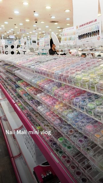 𝗣𝗢𝗣𝗖𝗢𝗔𝗧™ on Instagram: ": NAILART HEAVEN : Yes! Nailart heaven is real! We're visiting the Nail Mall while we're in Seoul, Korea. I think all nail artist should visit this place at least once, it's like the Hajj but for nailart people. #popcoat #nailmall #koreannailstore #nailsupply" Heaven Is Real, Nail Supply Store, Nail Store, Seoul Korea, Nail Supply, Shop Display, Nail Artist, Seoul, Nail Art