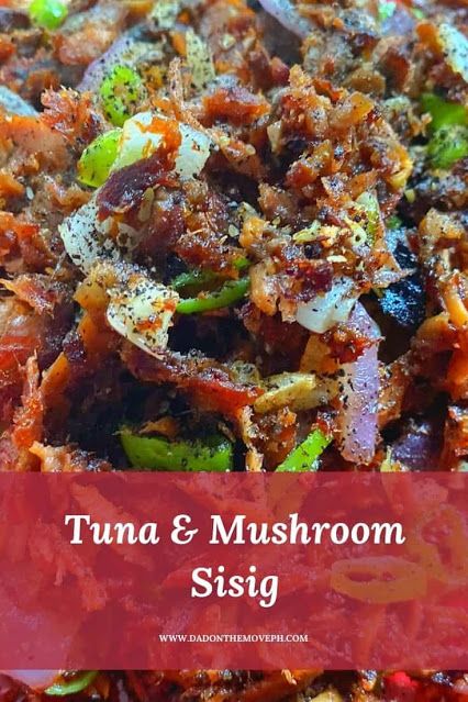 Tuna and mushroom sisig Tuna Mushroom Recipes, Tuna Fish Without Mayo, Tuna And Mushroom Pasta, Tuna Casserole With Cream Of Mushroom, Tuna Sisig, Tuna Meat, Blue Pinkgill Mushroom, Sisig Recipe, Lobster Mushroom