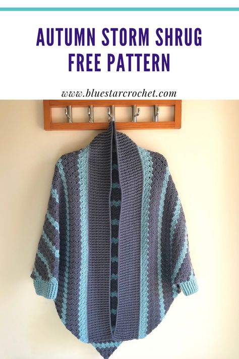 This is a free crochet shrug pattern for women I designed in four different sizes. Perfect crochet garment for layering and transitional weather. Check out the free pattern on my blog. Crochet Shrug Pattern Free, Crochet Cocoon, Star Crochet, Crochet Shrug Pattern, Shrug Pattern, Crochet Sweater Pattern Free, Modern Crochet Patterns, Crochet Shawl Pattern Free, Crochet Shawls And Wraps