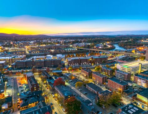 Cities on the Rise: Manchester - New Hampshire Magazine Manchester New Hampshire, Manchester Central, Bereavement Support, Urban Center, Community Space, Queen City, Art Organization, Elm Street, Science Center