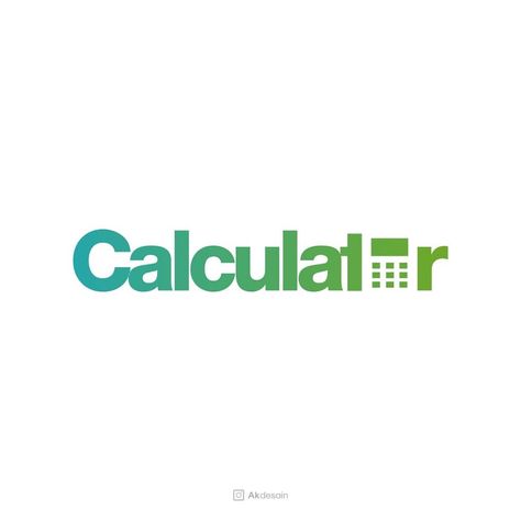 Calculator Logo, Typography Logo Inspiration, Logo Design Inspiration Branding, Makassar, Name Logo, Typography Fonts, Logo Ideas, Typography Logo, Logo Design Inspiration