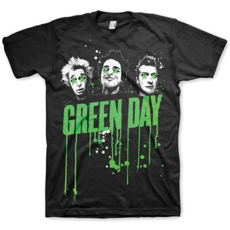 Green Day Men's Tee: Drips Wholesale Ref:GDTS02 Green Day T Shirt, Green Day Band, Punk Tee, Classic Punk, Drip Design, Band T Shirts, Pop Punk, Mens Green, Green Day