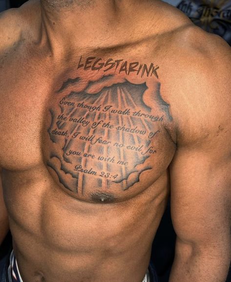 Chest Piece Tattoos For Guys, Chest Tattoo Writing, Chest Tattoo Men Ideas, Upper Half Sleeve Tattoos, Tattoo Men Ideas, Upper Arm Tattoos For Guys, Chest Tattoo Quotes, Chest Tattoo Stencils, Arm Tattoos Black