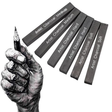 Drawing Pencil Art, Drawing Topics, Compressed Charcoal, Charcoal Sticks, Charcoal Pencil, Landscape Sketch, Charcoal Art, Basic Drawing, Pencil Writing