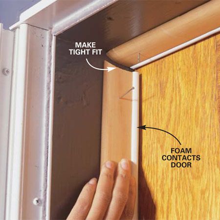 Install weatherstripping and Door Sweeps  Front glass door and an door sweep for utility room door. Installing Exterior Door, Door Sweeps, Door Weather Stripping, Door Sweep, Home Fix, Diy Home Repair, Weather Stripping, Door Installation, Home Repairs