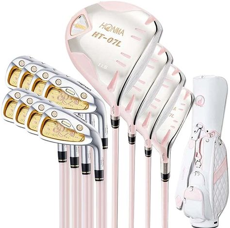 Size: Women
Color: Pink
Golf Club Flex: Ladies
Hand Orientation: Right
Golf Club Loft: 3 Degrees
Brand: TYY
Shaft Material: Carbon
League: LPGA Womens Golf Clubs, Trendy Golf, Ladies Golf Bags, Golf Inspiration, Golf Club Sets, Girls Golf, Golf Set, Golf Attire, Golf Wear