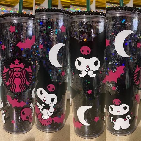 Aaliyah Birthday, Starbucks Cup Design, Cricket Crafts, Kuromi Sanrio, Birthday Party Packs, Monster Energy Drink, Lilac Pink, Custom Tumbler Cups, Diy Cups