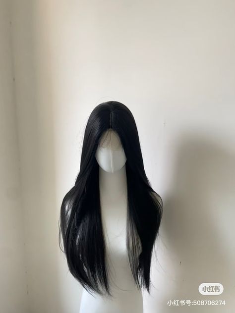 Black Wig Aesthetic, Long Asian Hair, Pretty Hair Cuts, Long Hair Black, Hair Doctor, Glass Hair, Hair Style Korea, Hair Inspiration Long, Cosplay Hair