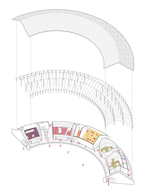 Hub Design Architecture, Creative Hub Design, Cultural Hub Architecture, Creative Hub Architecture, Hub Architecture, Java Architecture, Form Architecture, Architecture School, Local Architecture