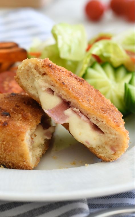 Air fried chicken cordon bleu Chicken Salad Recipe Easy, Warm Breakfast, Chicken Cordon, Air Fried Chicken, Chicken Cordon Bleu, Quick And Easy Recipes, Pressure Cookers, Air Fryer Recipes Healthy, Dessert Dishes