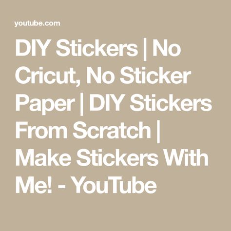 How To Make Stickers Without Wax Paper, Homemade Stickers, How To Make Stickers, Diy Stickers, Wax Paper, Diy Paper, Sticker Paper, Home Diy, Cricut