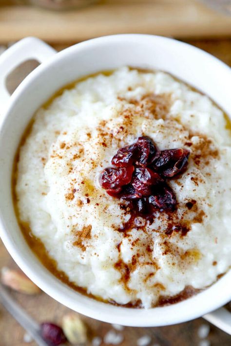 Norwegian Porridge (Risgrøt) | Pickled Plum | Easy Asian Recipes Rommegrot Recipe, Christmas Bread Recipes, Christmas Ham Recipes, Mulled Wine Recipe, Almond Cake Recipe, Porridge Recipes, Norwegian Food, Scandinavian Food, Impressive Recipes