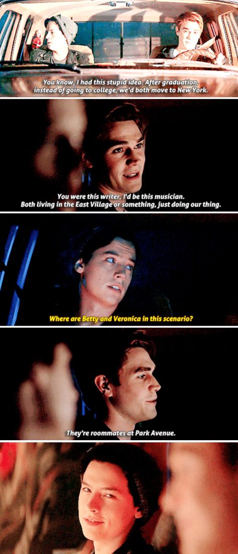 #Riverdale #2x07 #Archie #Jughead Jarchie Fanart, Archie X Jughead, Archie And Jughead, Funny Riverdale, Riverdale Quotes, Archie Jughead, Riverdale Cw, Bughead Riverdale, Riverdale Funny