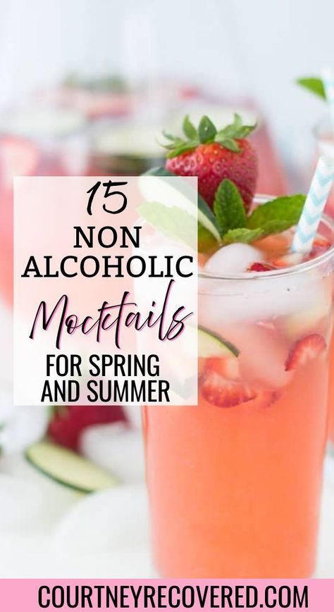 Summer Mocktails Non Alcoholic, Summer Drink Recipes Nonalcoholic, Mocktails Non Alcoholic, Best Non Alcoholic Drinks, Summer Mocktails, Virgin Cocktails, Virgin Drinks, Mocktail Drinks, Alcohol Free Drinks