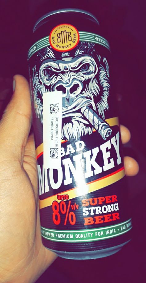 Bad monkey super strong beer tast very good Bad Monkey, 3d Reference, Jama Masjid, Arizona Tea, Drinking Tea, Beverage Can, Beer, India, Canning