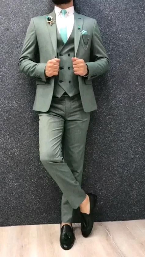 Married Dress, Green Suits, Green Suit Men, Weasley Family, Stylish Men Wear, Mens Casual Suits, Man Dress, Stylish Mens Suits, Blazer Outfits Men