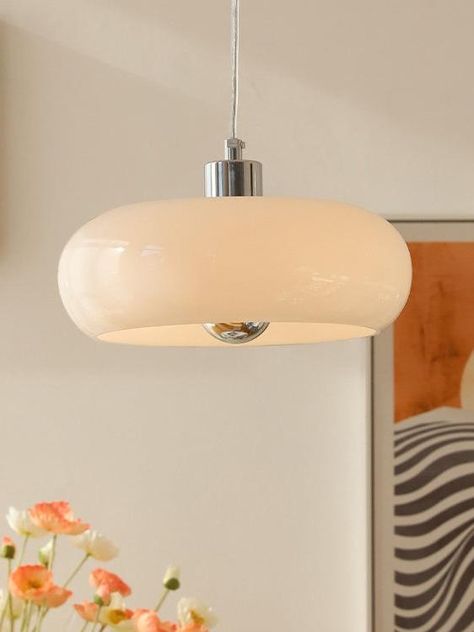 [FEATURE] This nordic art glass hanging light transmits evenly and softly, with a unique shape, and full of love in the decoration. A must-have for your stylish home! Not only does it add to the feeling of being close to nature, but there is plenty of light to brighten any space. Bauhaus Pendant Light, Midcentury Pendant Lights, Mid Century Lighting Pendant, Staircase Lighting, Yellow Living Room, Vintage Bauhaus, Inspired Aesthetic, Light For Living Room, Cottage Interior