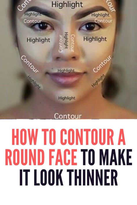 #contouring #contour #makeup Contour A Round Face, Contour For Round Face, Thinner Face, Best Face Makeup, How To Contour Your Face, Face Contouring Makeup, Contour Face, Makeup Contouring, Round Face Makeup