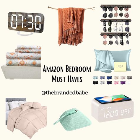 Amazon bedroom must haves My Bedroom Aesthetic, Amazon Bedroom Must Haves, Bedroom Must Haves, Amazon Bedroom, Taupe Bedding, White Mirror Frame, Comforter Sets Boho, Aesthetic Amazon, Amazon Items