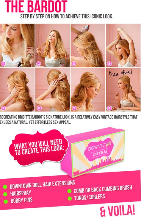 Bardot Hair How To Bridget Bardot Hair Tutorial, Easy Bridget, Bardot Hair Tutorial, Bridget Bardot Hair, Vanity Corner, Brigitte Bardot Hair, Easy Vintage Hairstyles, Bardot Hair, Ponytail Tutorial