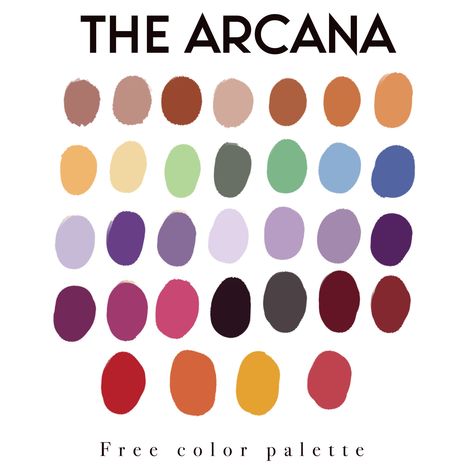 Free color palette based on The Arcana game The Arcana Color Palette, Color Palette Saturated, Saturated Color Palette, The Arcana Game, Arcana Game, The Arcana, Hex Color Palette, Color Plan, Color Palette Challenge