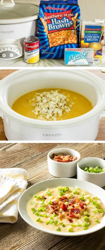 Skinny Crock Pot Loaded Potato Soup - The Wholesome Dish Crock Pot Loaded Potato Soup, Loaded Potato Soup, Weight Watchers Soup, Loaded Potato, Crock Pot Slow Cooker, Recipes Crockpot, Crock Pot Cooking, Ww Recipes, Potato Soup