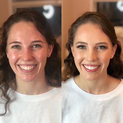 Natural Makeup For Bridesmaids Simple, Bride Light Makeup, Bridal Makeup Real Brides, Natural Wedding Makeup No Lashes, No Make Up Bridal Look, Simple Makeup Natural Wedding, Simple Wedding Makeup Natural Looks Hazel Eyes, Engagement Shoot Makeup Natural, Natural Brunette Bridal Makeup