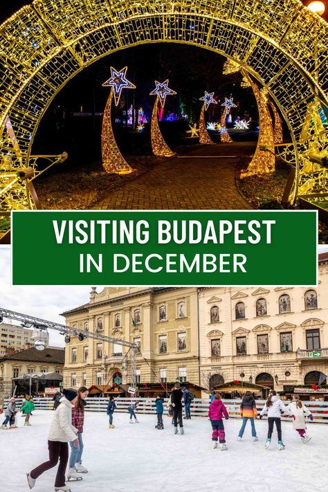 Concerts, light shows, markets, and other holiday events make Budapest a great place to visit in december. 3 Days In Budapest Winter, What To Do In Budapest Winter, Christmas Budapest, Budapest In December, Budapest December, Budapest At Christmas, Budapest Christmas, Visit Budapest, Central Europe