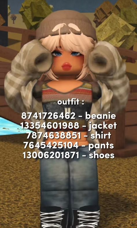 Roblox Bloxburg Fall and Autumn outfit codes for you. Cute outfits Bloxburg Fall Decals, Bloxburg Fall Outfit Codes, Bloxburg Custom, Bloxburg Rp, Fall Decal, Fall Bloxburg, Preppy Decal, Bloxburg Builds, Bloxburg Codes