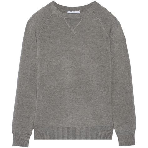 T by Alexander Wang Piqué sweater (1 300 SEK) ❤ liked on Polyvore featuring tops, sweaters, + clothes, grey, grey top, gray top, t by alexander wang, grey sweater and t by alexander wang sweater Alexander Wang Sweater, Gray Top, T By Alexander Wang, Grey Top, Alexander Wang, Grey Sweater, Alexander, Streetwear Brands, Independent Design