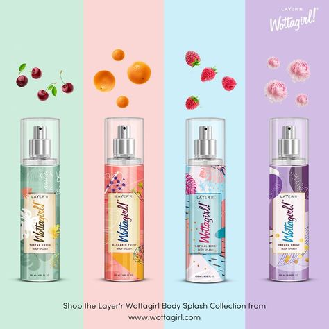 Fruity & florals are always in! Get your hands on these amazing & refreshing fragrances only at www.wottagirl.com Body Splash, Perfume Scents, Self Confidence Tips, Hands On, Love It, Scents, Perfume Bottles, Twist, Fragrance