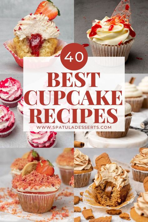 Best Cupcake Recipe Collection Unique Foods Recipes, Easy Unique Cupcake Recipes, Cupcake Recipes Flavor, Award Winning Cupcakes, Valentines Cupcake Flavors, Gourmet Valentines Cupcakes, Creative Cupcake Flavors, Gourmet Cupcakes Fancy, Fancy Cupcake Recipes