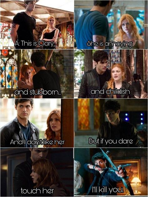 Alec And Clary Friendship, Clary And Alec Friendship, Shadow Hunters Alec, Clary And Alec, Clary Und Jace, Clary Y Jace, Immortal Instruments, Shadowhunters Series, Shadowhunters Cast