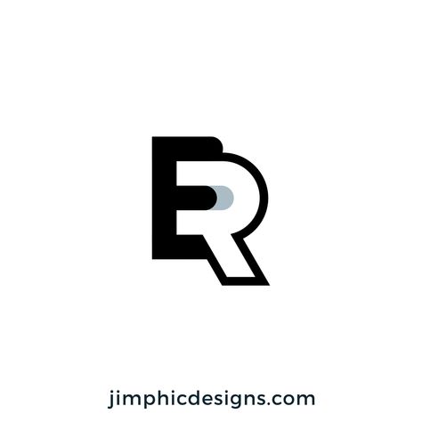 The letter R is shaped out of the letter E. The Letter R, R Logo, Business Logos, Letter E, Letter R, Design Portfolio, Portfolio, Branding, Design