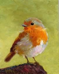 Robin Bird Painting Acrylic, Bird Drawings, Christmas Paintings, Watercolor Bird, Pastel Art, Mail Art, Birds Painting, Bird Art, Acrylic Art