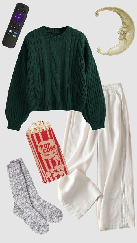 cozy movie night #movienight #cozyoutfits #loungewear #pajamas #comfyclothes #moviedate #sleepover #cozyfall #cozywinter #introvert Cozy Movie Night Outfit, Movie Night Outfit Casual Comfy, Comfy Movie Night Outfit, Comfy Movie Night, Movie Night Outfit, Sleepover Outfit, Winter Movies, Cozy Movie Night, Green Outfits