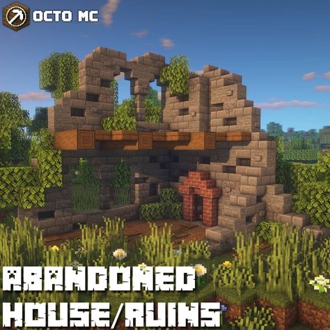 Minecraft Abandoned Village, Minecraft Abandoned Building, Abandoned Minecraft Builds, Minecraft Swamp Village, Minecraft Apocalypse Build, Buildings In Minecraft, Minecraft Abandoned, Minecraft Ruins, Enchantment Room Minecraft