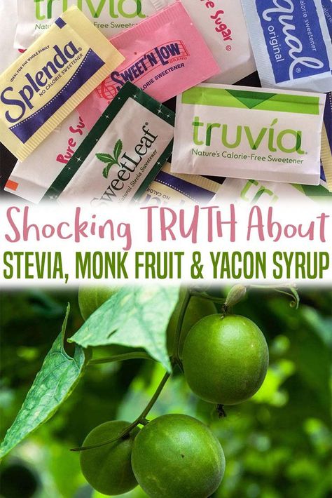 The shocking truth about stevia, monk fruit and yacon syrup. Are natural sweeteners really better than artificial sweeteners? Yacon Syrup, Fruit Nutrition Facts, Fruit Nutrition, Fitness Blogs, Healthy Eating Guidelines, Healthy Food Habits, Nutrition Chart, Nutrition Course, Monk Fruit