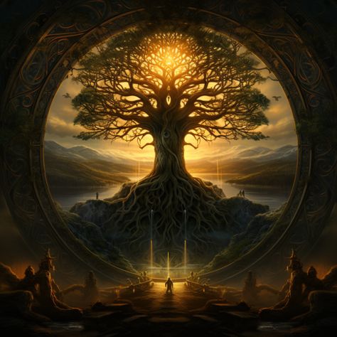 Druid Circle, Sacred Grove, Yggdrasil Tree, World Of Chaos, Miracle Tree, Ritual Magic, Cheetah Cubs, Sacred Science, Chaos Magic