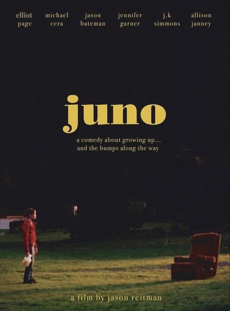 Juno Film, Juno 2007, Juno Movie, Film Poster Design, I Love Cinema, Movie Poster Wall, Love Film, Movies And Series, Movie Posters Minimalist