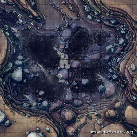 Tar Pits Battle Map - Lançamento | Mapas da tarde no Patreon Tar Pit, Dnd Idea, Grid Rpg, Map Rpg, Dnd Things, Cartographers Guild, Battle Map, Fantasy Town, Scale Map